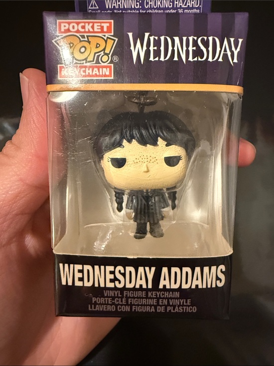 Funko Other - Funko Wednesday Addams Pocket Pop! Keychain - Black & Cream